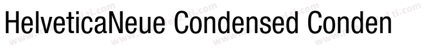 HelveticaNeue Condensed Condensed R字体转换